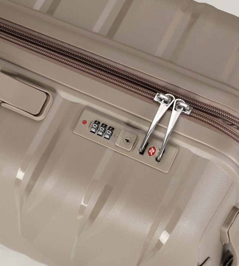 3-teilig Kofferset Reisekoffer Beige