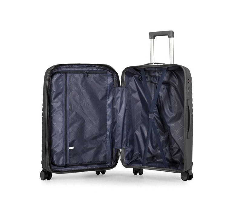 3-teilig Kofferset Reisekoffer Dunkelgrau