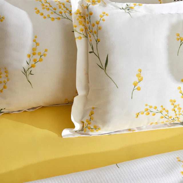 Karaca Home LORETTA GELB Bettwäscheset 4 teilig für Doppelbett
