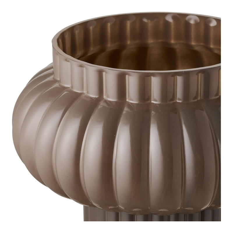 Vase aus Glas Braun 27cm
