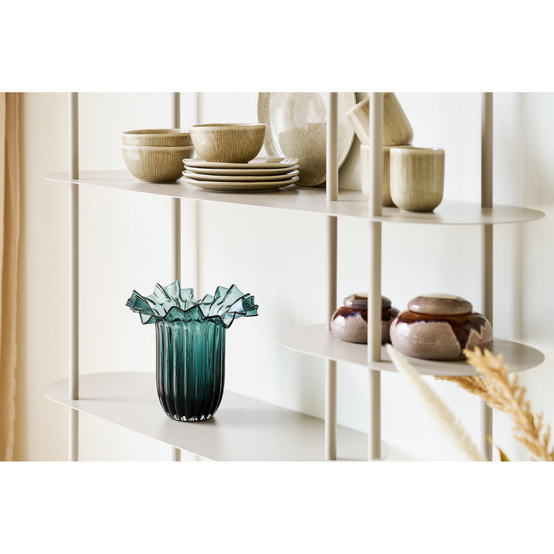 Vase aus Glas Dunkelgrün 30cm