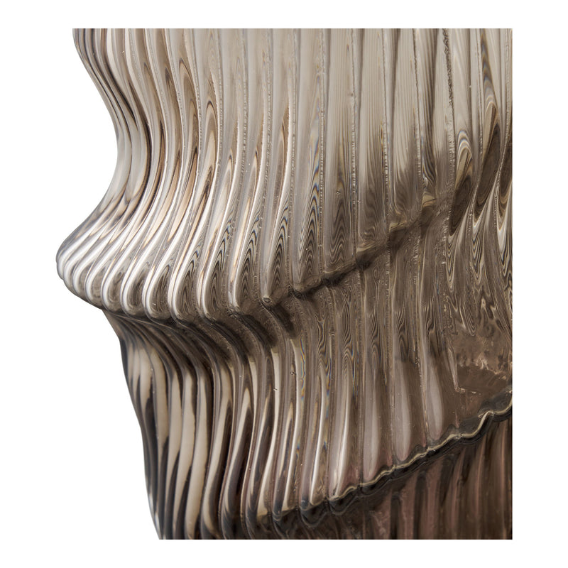 Vase aus Glas Braun 25cm