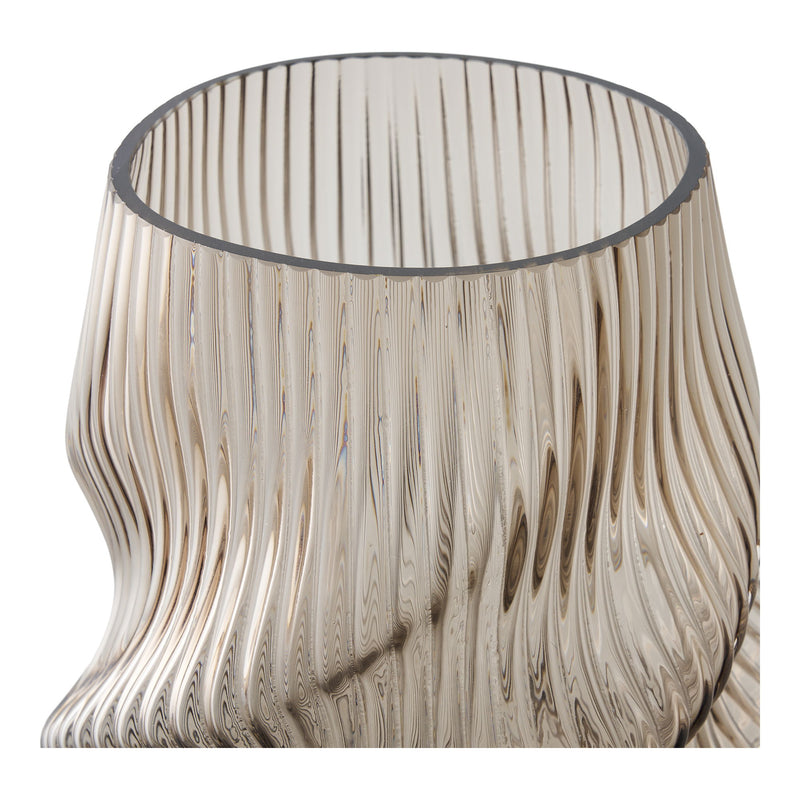 Vase aus Glas Braun 25cm