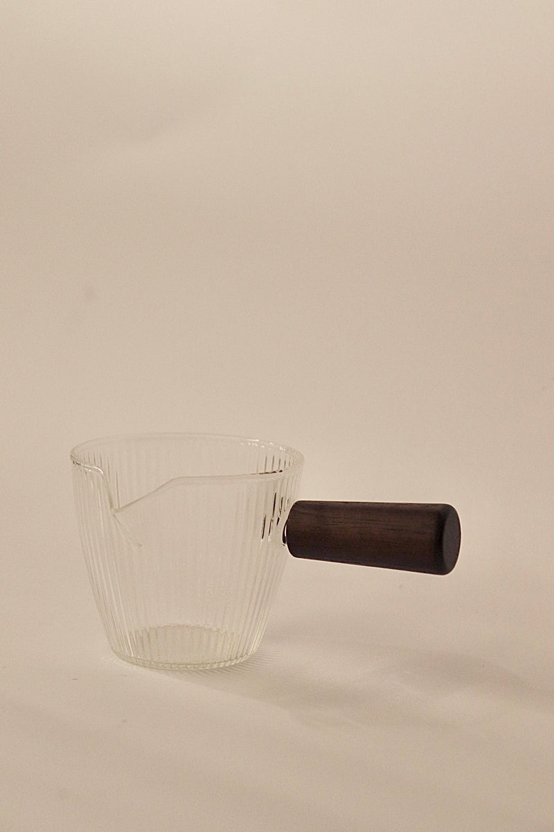 Glas Mokkakanne geriffelt 120ml