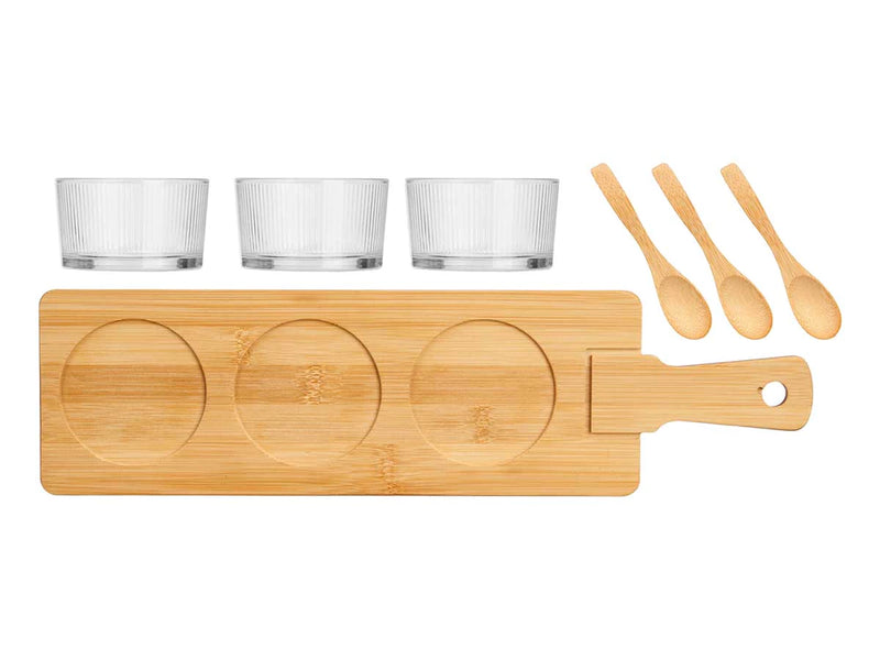 Tapas Set mit Glasschüssel 9 teilig