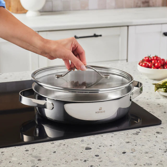 Karaca 3PLY Culinara 8-Teiliges Topfset