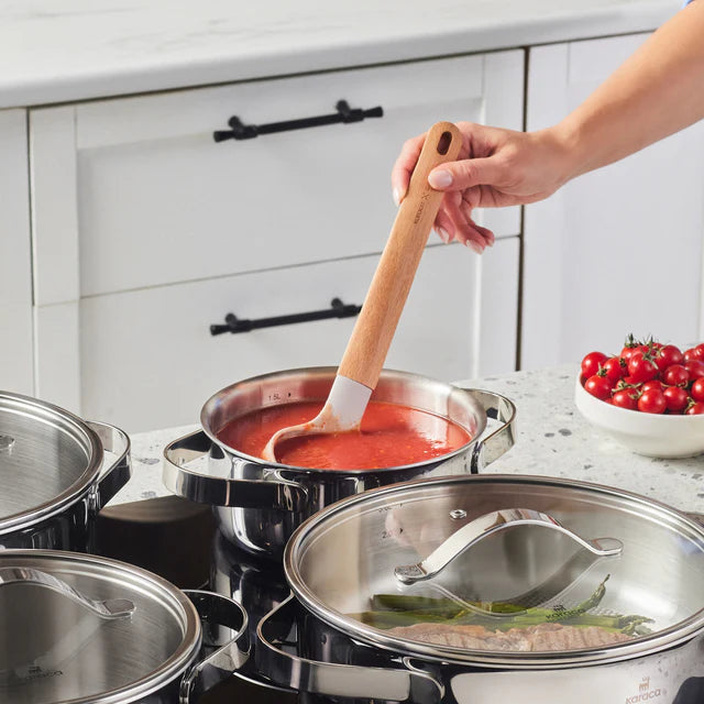 Karaca 3PLY Culinara 8-Teiliges Topfset