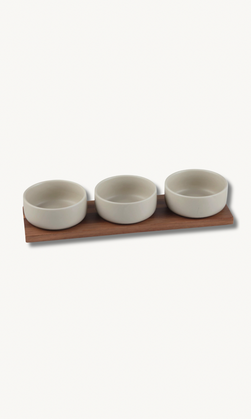 3er Snackset mit Stand Terra Matt