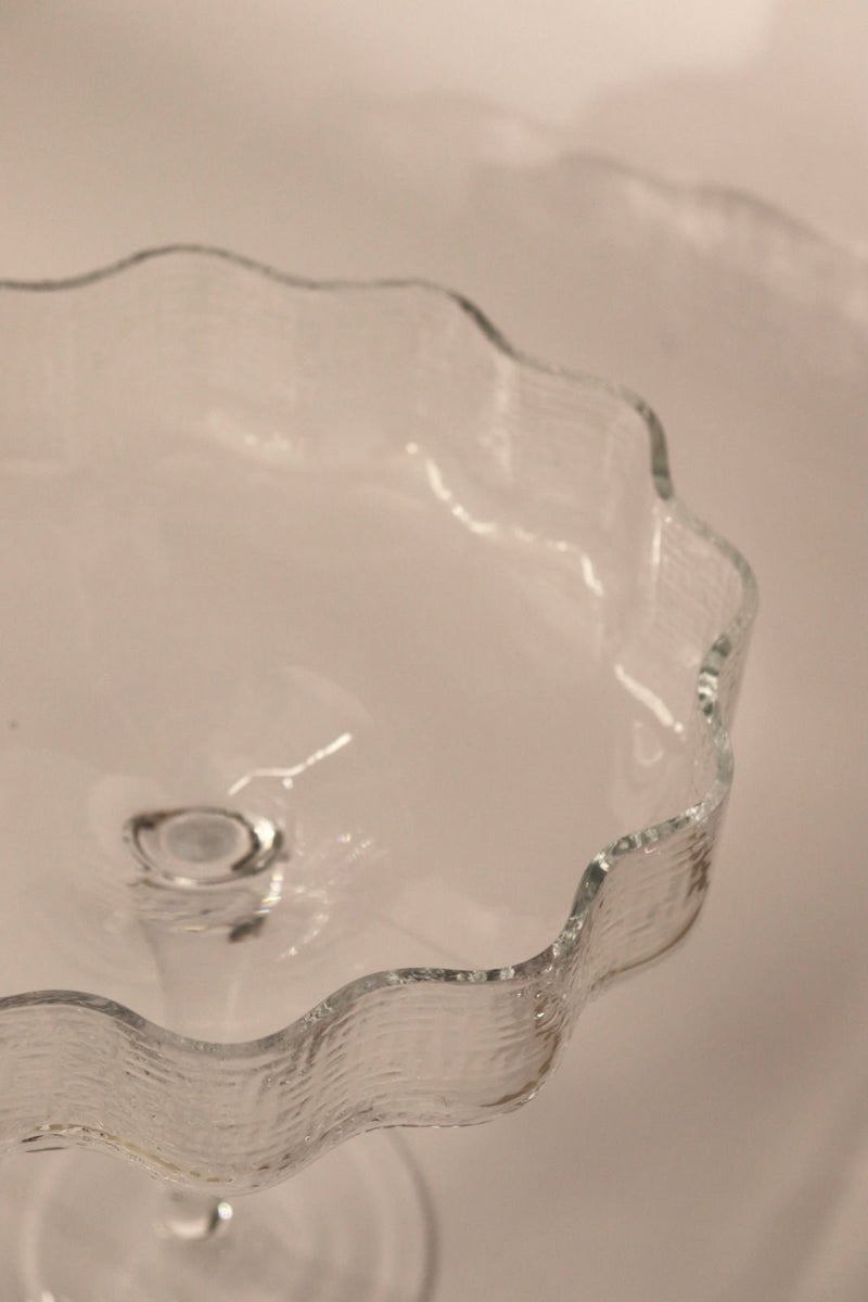 Glas Servierschale auf Fuß Höhe 20cm