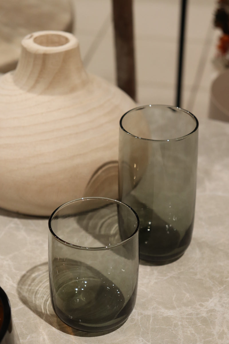 Pasabahce Iconic Grau 3 teilig Trinkglas 280ml