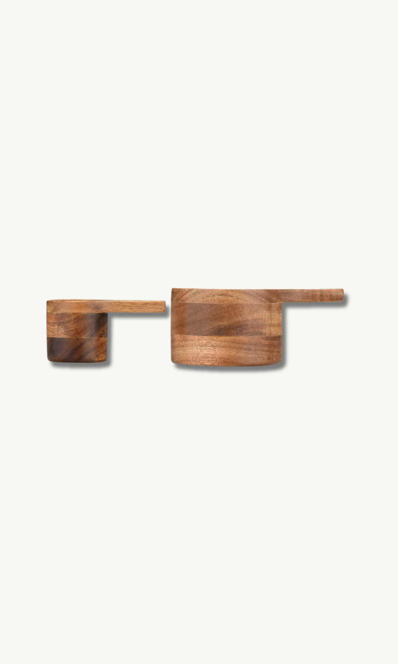 Messlöffel Set aus Akazie 2-teilig