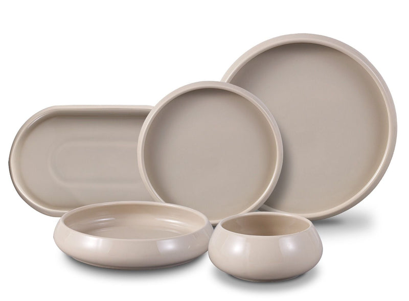Bondy Beige 25 teiliges Tafelservice für 6 Personen