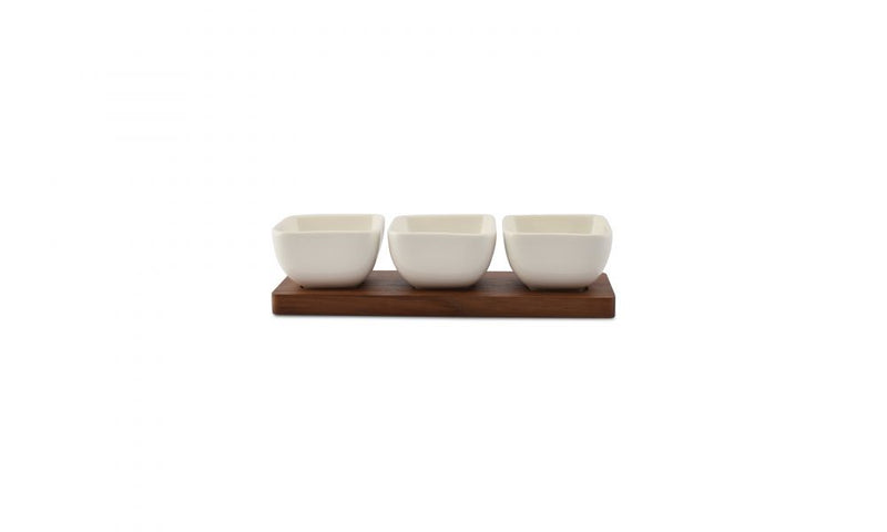 Snackset mit Holzplatte "Bite"