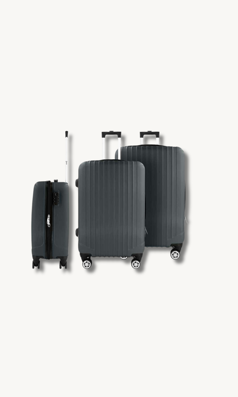 Hoffmanns Travelline Kofferset Reisekoffer Anthrazit 3-teilig