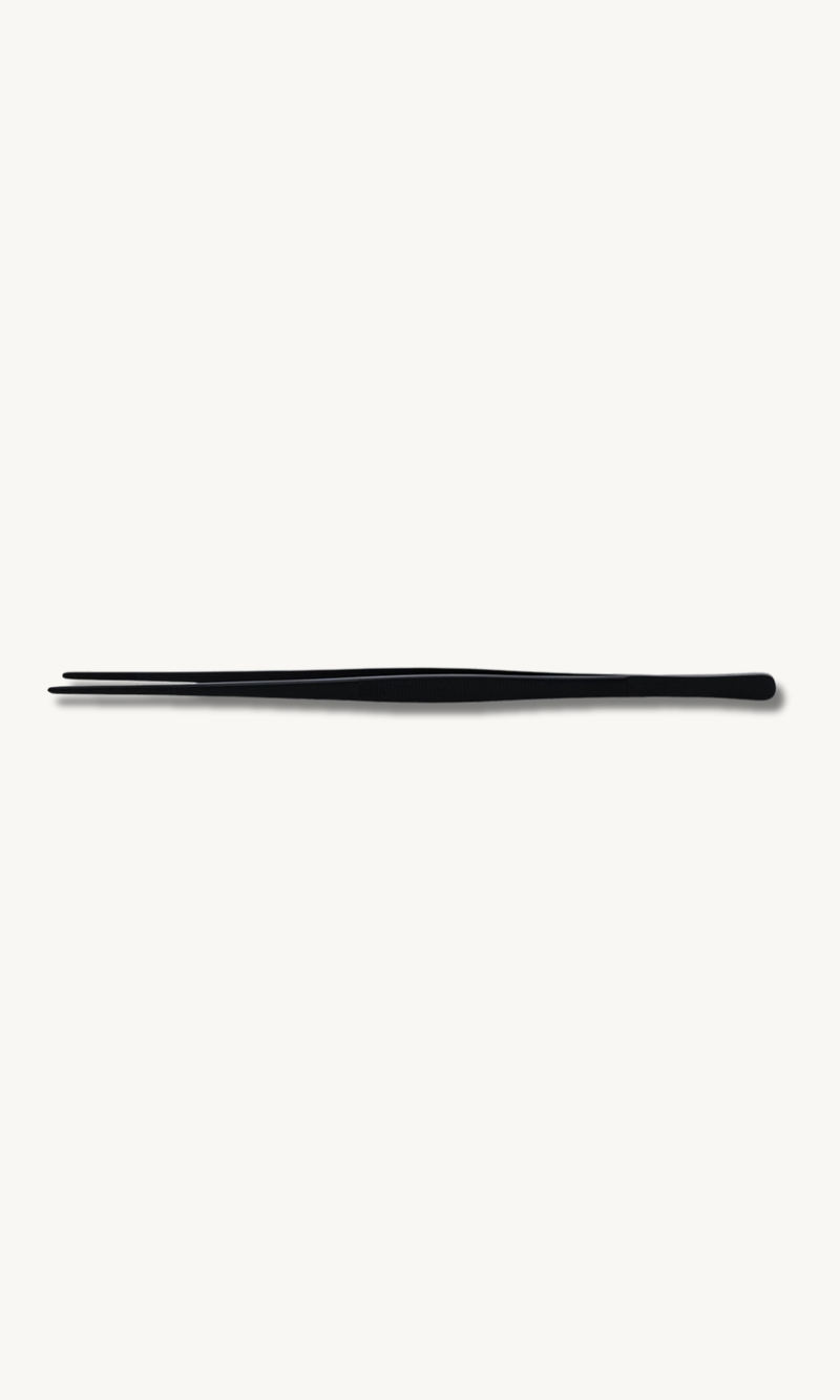 Edelstahl Gril-/Bratpinzette Schwarz 30cm