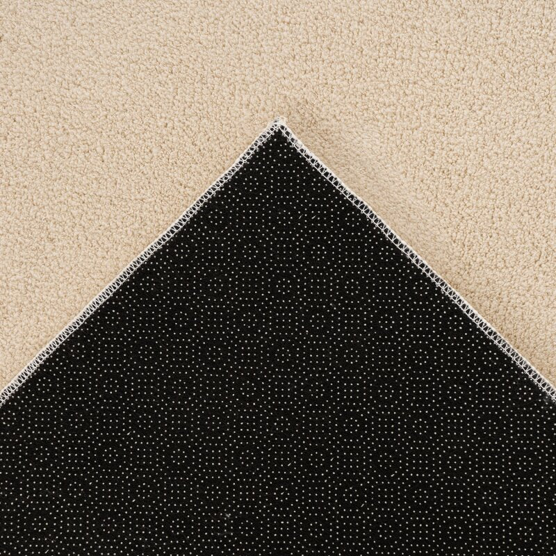 Calma 200 Beige Waschbarer Teppich