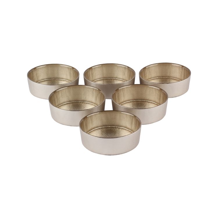 Rexy Champagner Schüssel 12cm 6 teilig